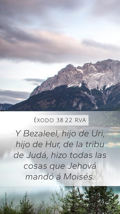 Éxodo 38:22 RVA Bible Verse Image