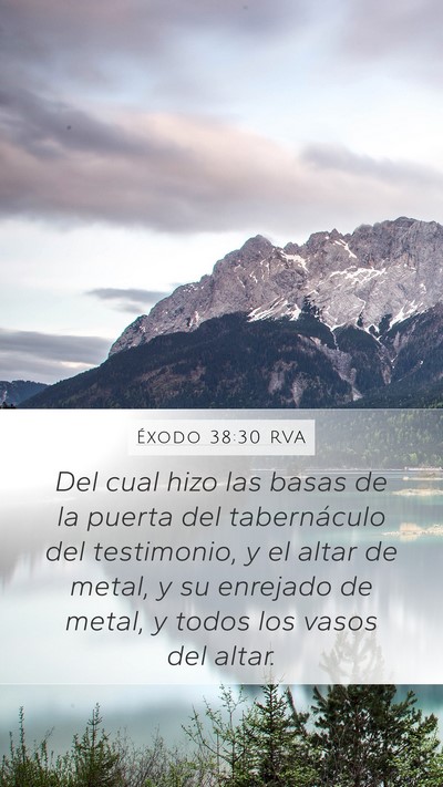 Éxodo 38:30 RVA Bible Verse Image