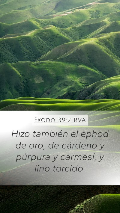 Éxodo 39:2 RVA Bible Verse Image