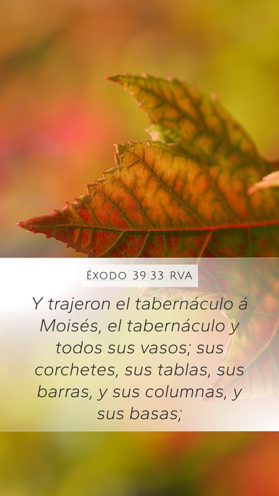 Éxodo 39:33 RVA Bible Verse Image