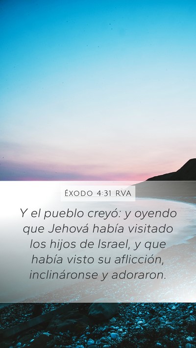 Éxodo 4:31 RVA Bible Verse Image
