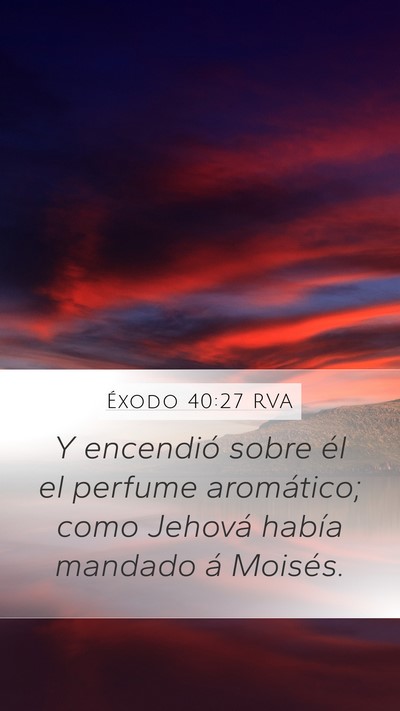 Éxodo 40:27 RVA Bible Verse Image