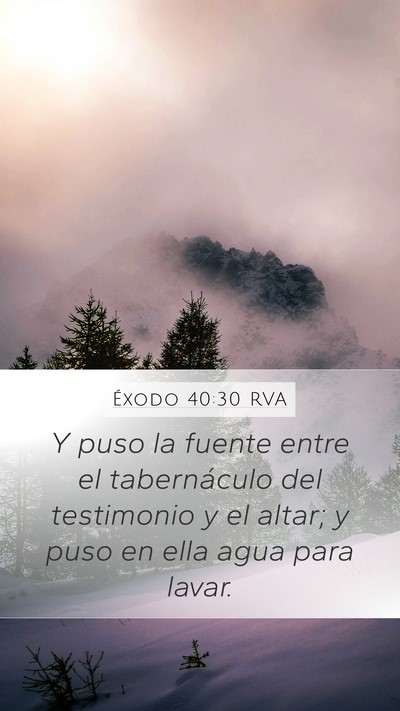 Éxodo 40:30 RVA Bible Verse Image