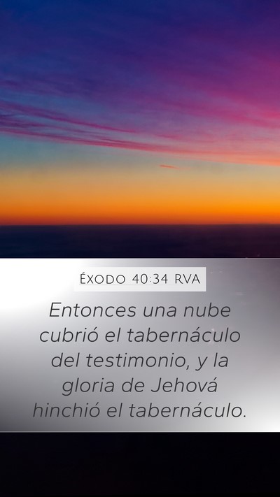 Éxodo 40:34 RVA Bible Verse Image