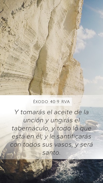 Éxodo 40:9 RVA Bible Verse Image