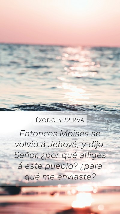 Éxodo 5:22 RVA Bible Verse Image