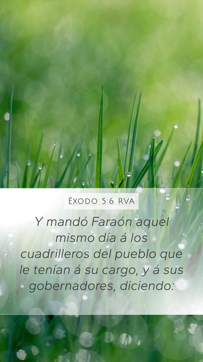 Éxodo 5:6 RVA Bible Verse Image