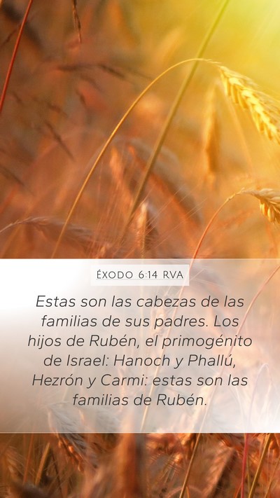 Éxodo 6:14 RVA Bible Verse Image