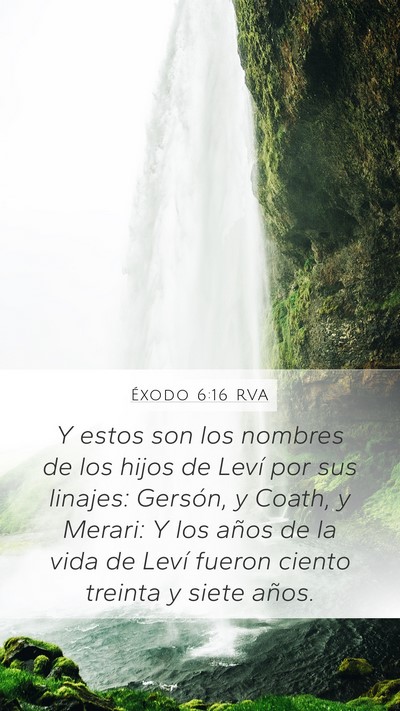 Éxodo 6:16 RVA Bible Verse Image