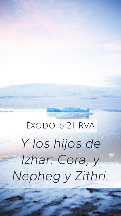Éxodo 6:21 RVA Bible Verse Image