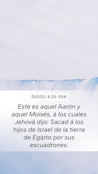 Éxodo 6:26 RVA Bible Verse Image