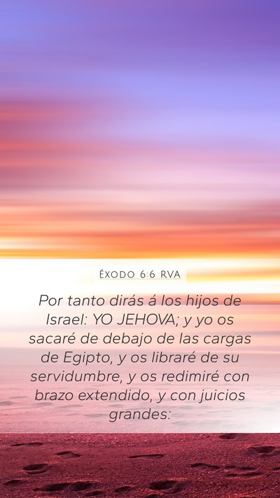 Éxodo 6:6 RVA Bible Verse Image
