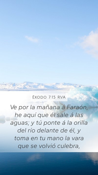 Éxodo 7:15 RVA Bible Verse Image