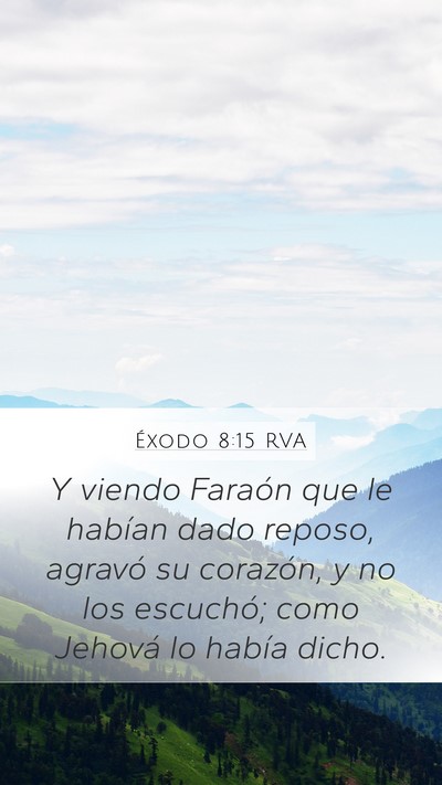 Éxodo 8:15 RVA Bible Verse Image