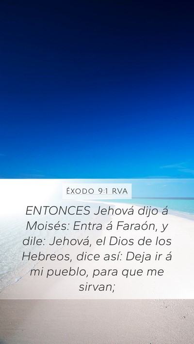 Éxodo 9:1 RVA Bible Verse Image