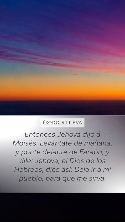 Éxodo 9:13 RVA Bible Verse Image