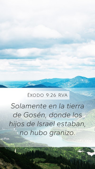 Éxodo 9:26 RVA Bible Verse Image