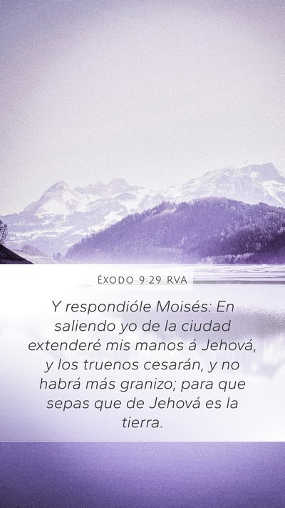 Éxodo 9:29 RVA Bible Verse Image